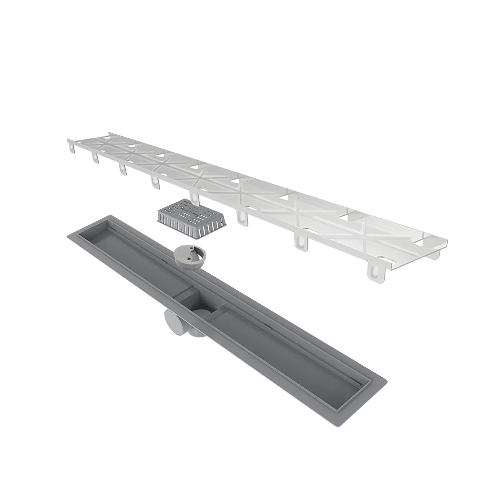 Ralo Linear Elleve Smart 60cm Tampa Oculta - Saída Central